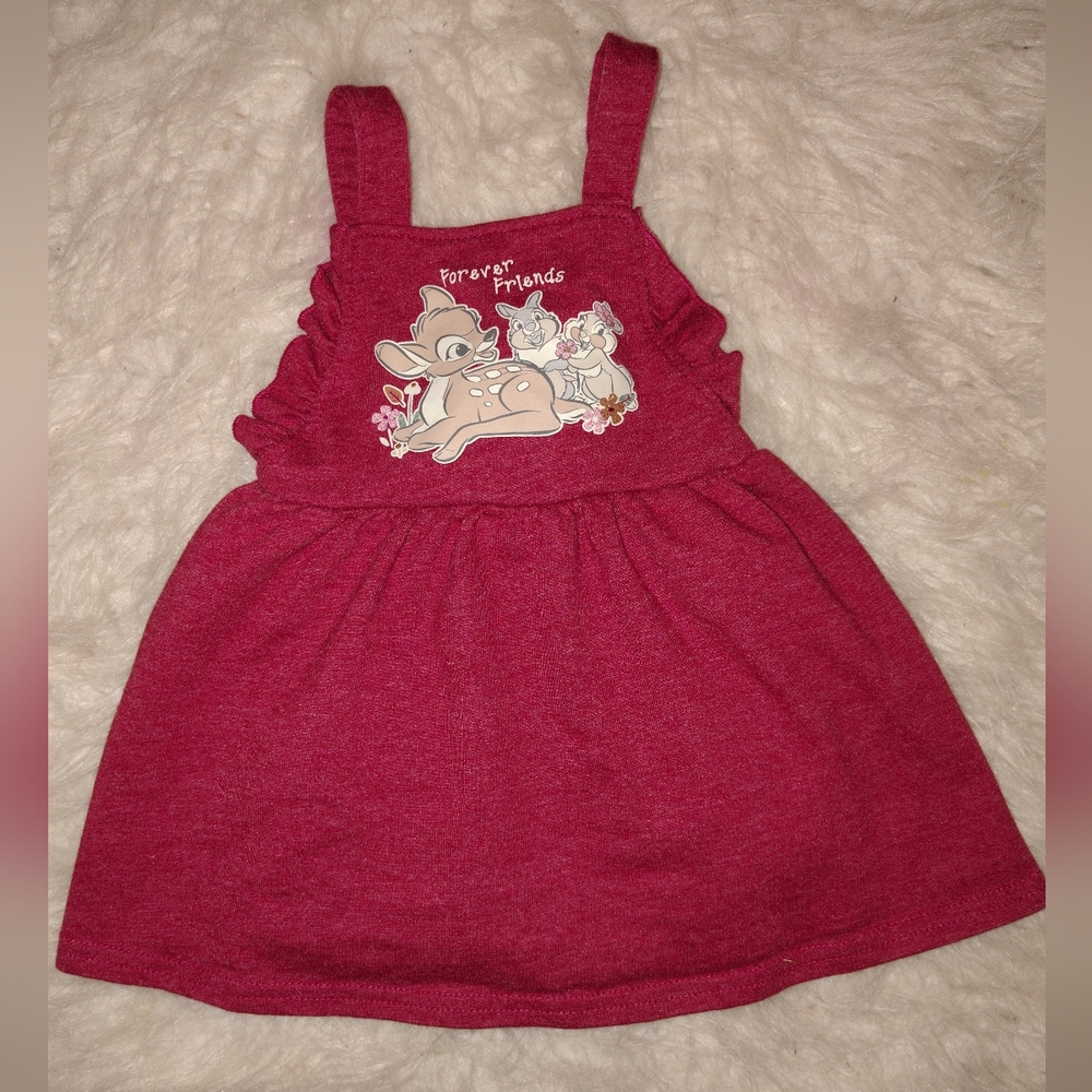 Red Dress with Bambi Print